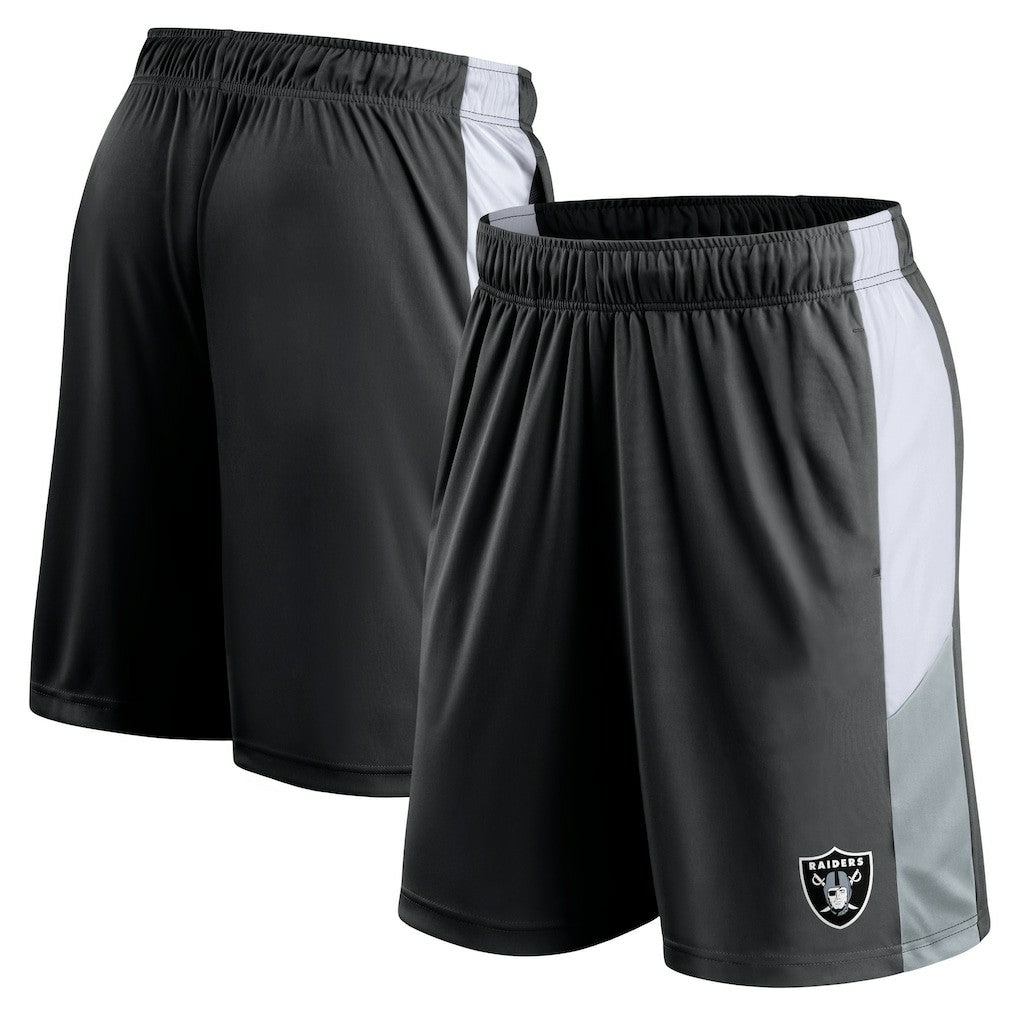 Las Vegas Raiders Fanatics Prep Colorblock Shorts