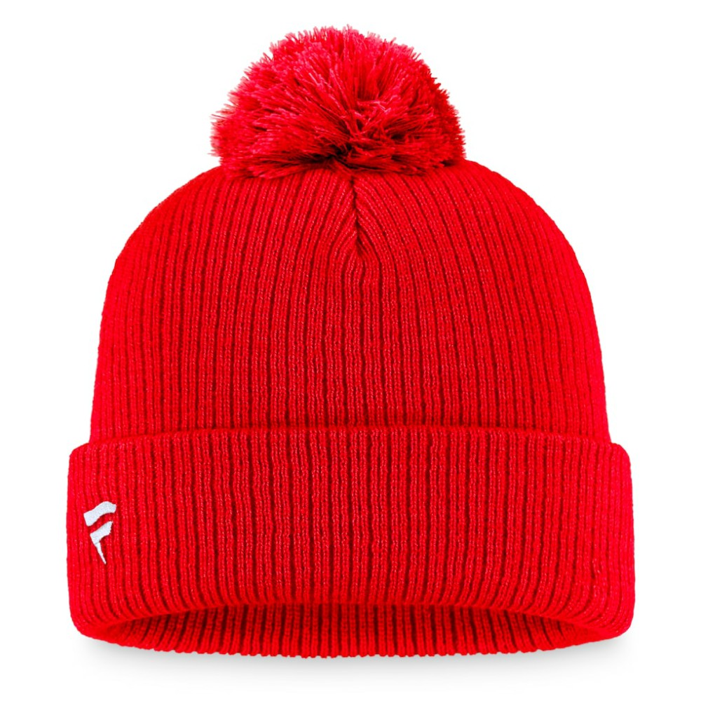 Chicago Blackhawks Fanatics Primary Logo Cuffed Knit Hat with Pom Outlet