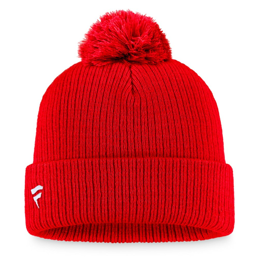 Washington Capitals Fanatics Primary Logo Cuffed Knit Hat with Pom Discount