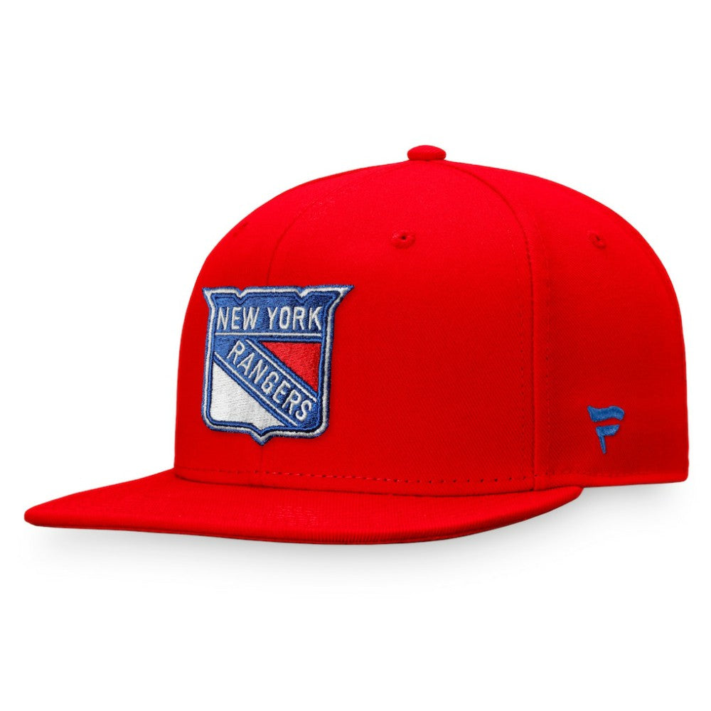 New York Rangers Fanatics Core Primary Logo Fitted Hat Outlet