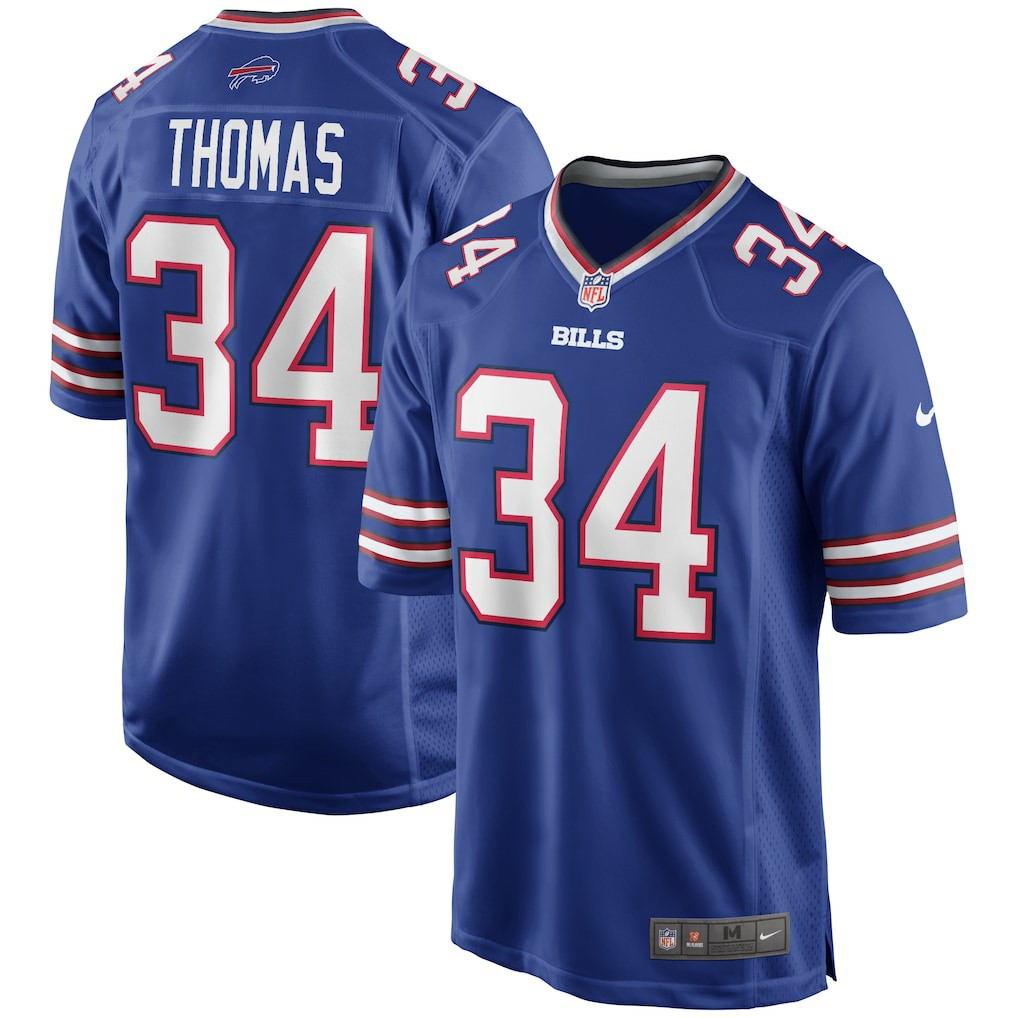 Buffalo Bills Nike Thurman Thomas  Game Retired Player Jersey