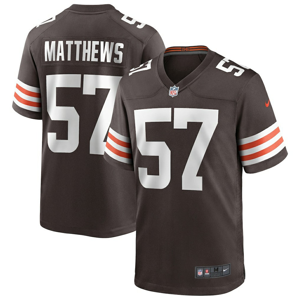 Cleveland Browns Nike Clay Matthews  Game Retired Player Jersey