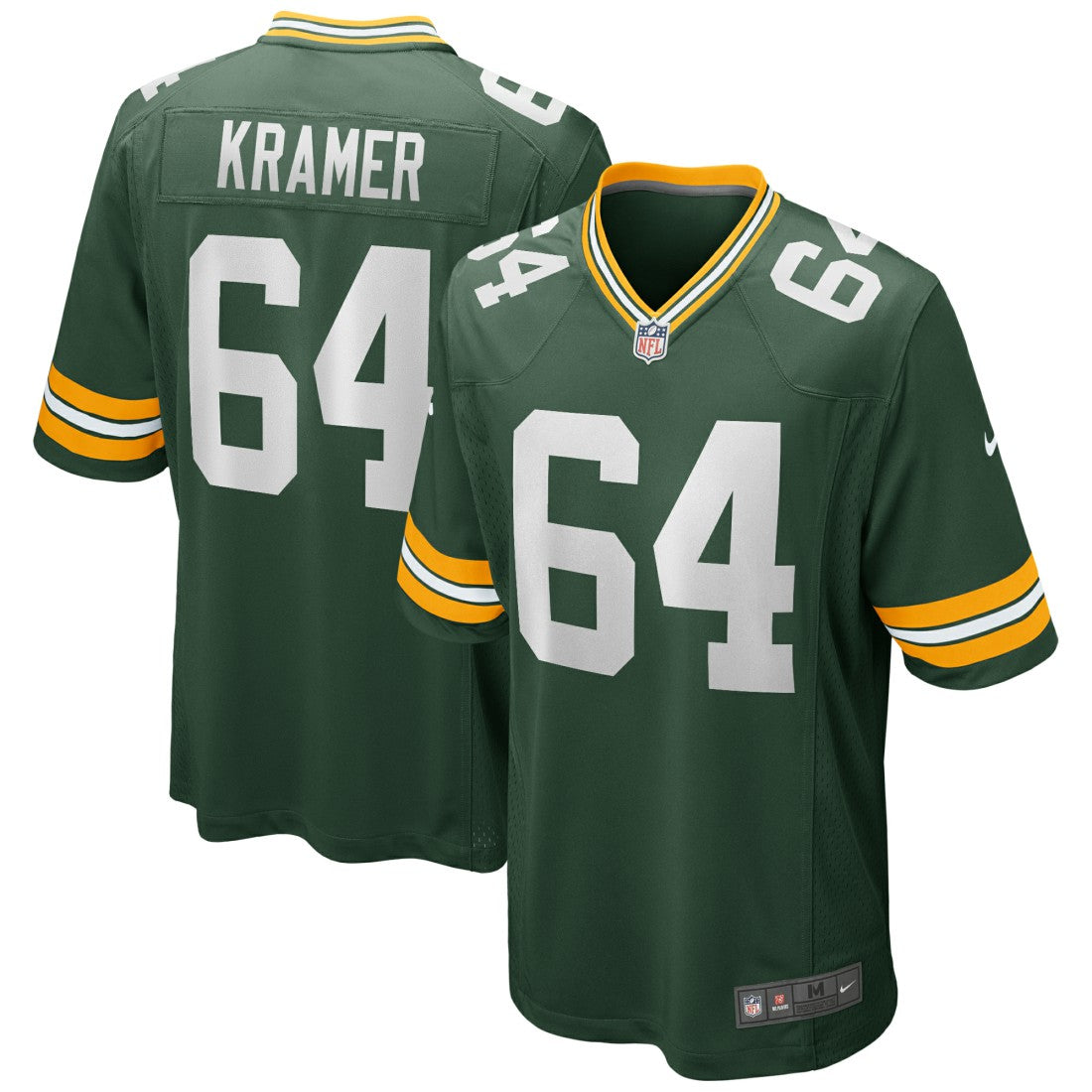 Green Bay Packers Nike Jerry Kramer  Game Retired Player Jersey