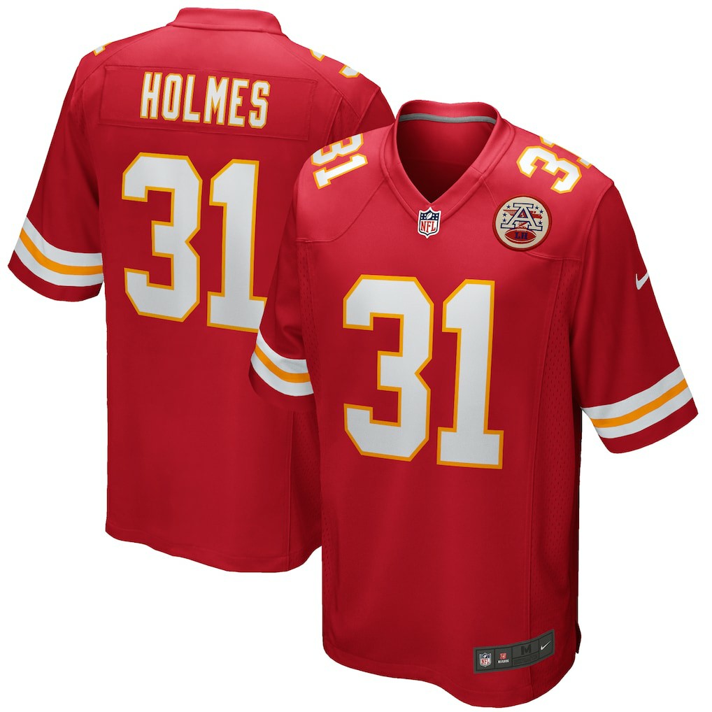 Kansas City Chiefs Nike Priest Holmes  Game Retired Player Jersey