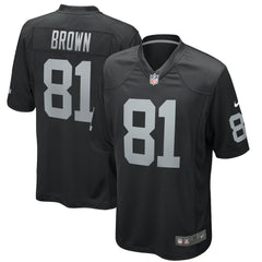 Las Vegas Raiders Nike Tim Brown  Game Retired Player Jersey