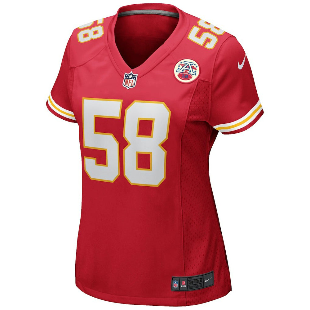 Kansas City Chiefs Nike Derrick Thomas  Women's Game Retired Player Jersey
