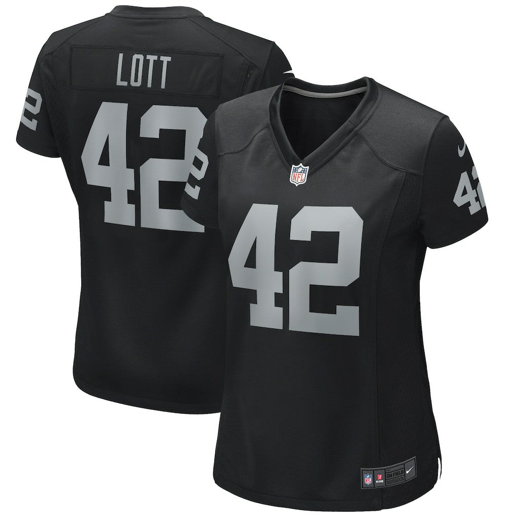 Las Vegas Raiders Nike Ronnie Lott  Women's Game Retired Player Jersey