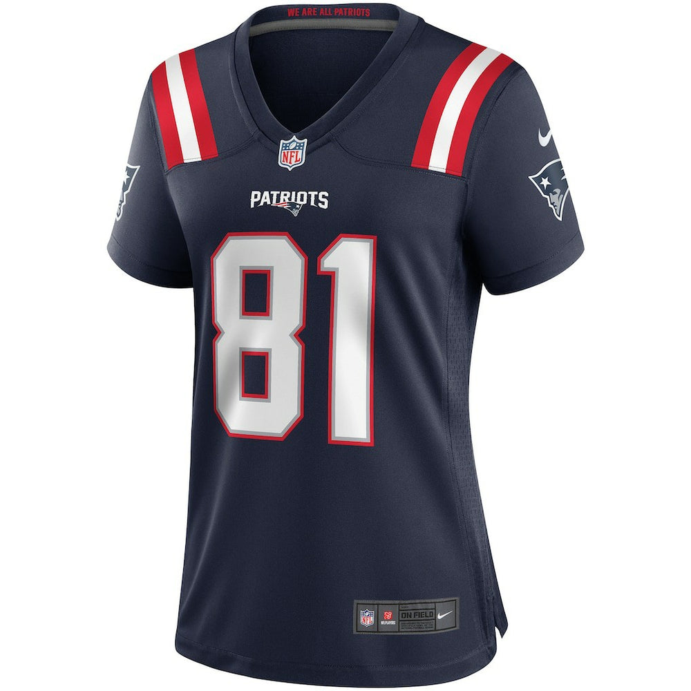 New England Patriots Nike Randy Moss  Women's Game Retired Player Jersey