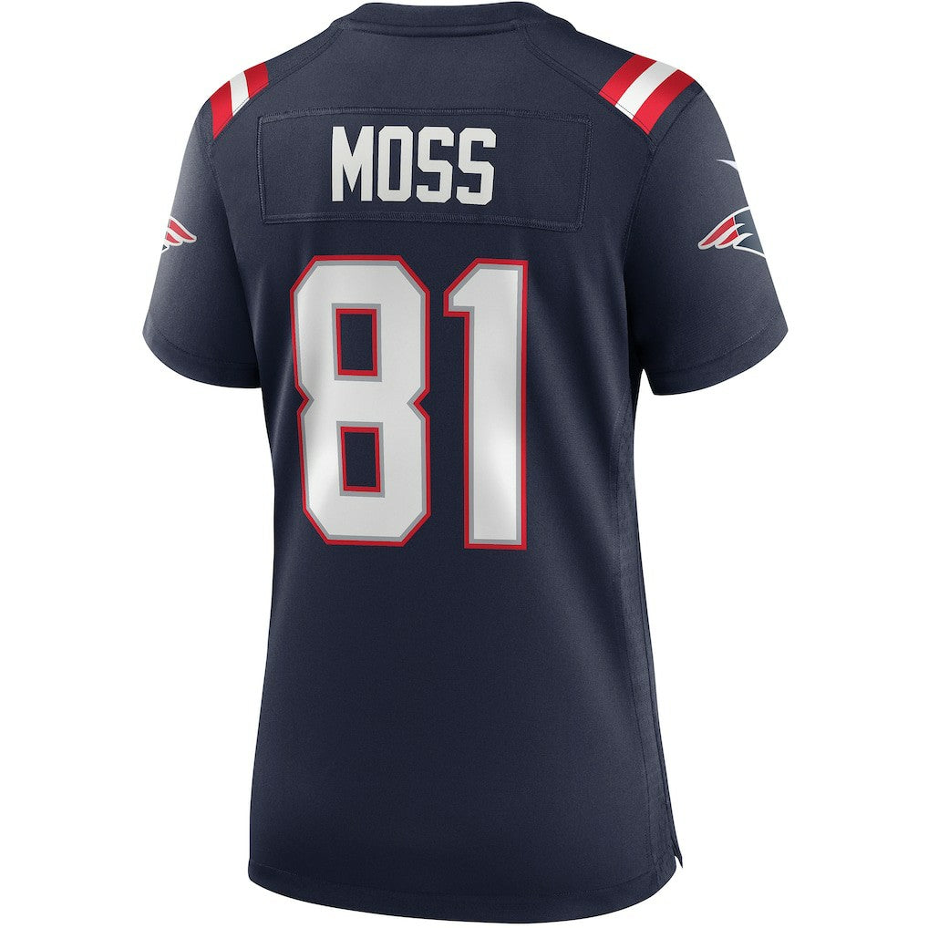 New England Patriots Nike Randy Moss  Women's Game Retired Player Jersey