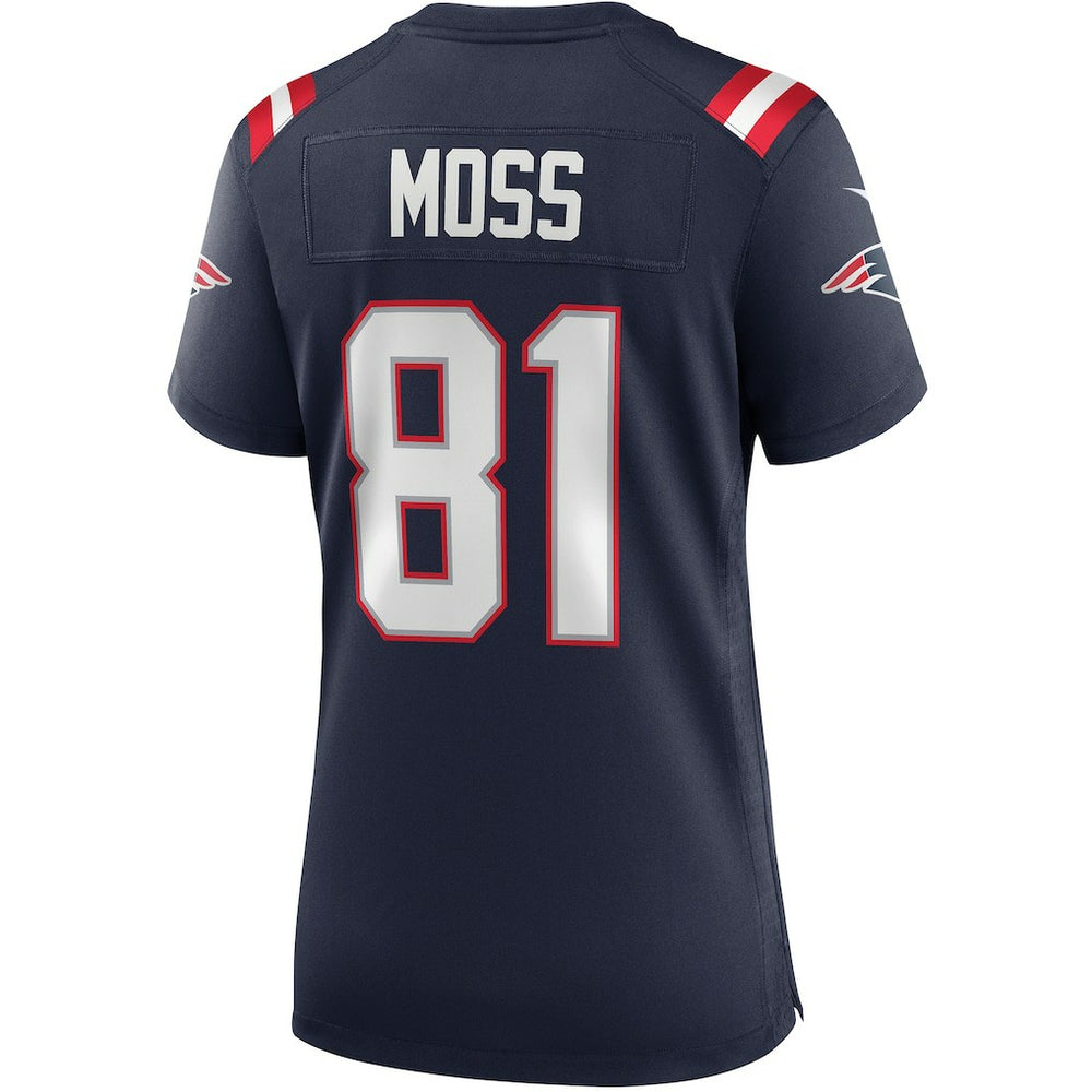 New England Patriots Nike Randy Moss  Women's Game Retired Player Jersey