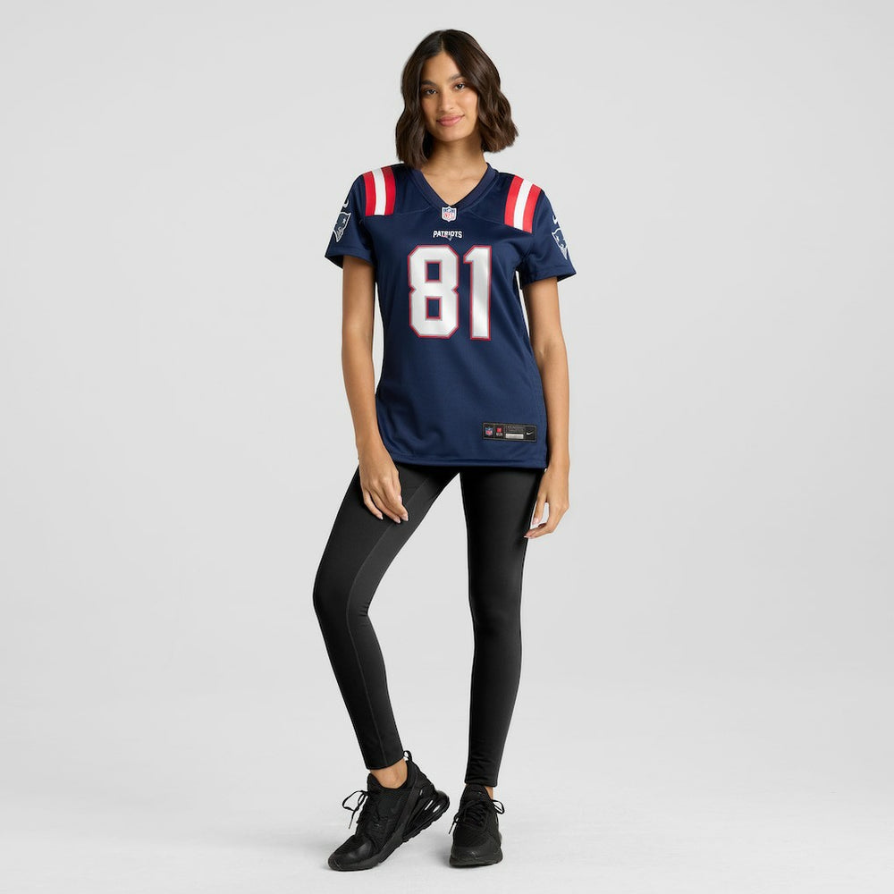 New England Patriots Nike Randy Moss  Women's Game Retired Player Jersey