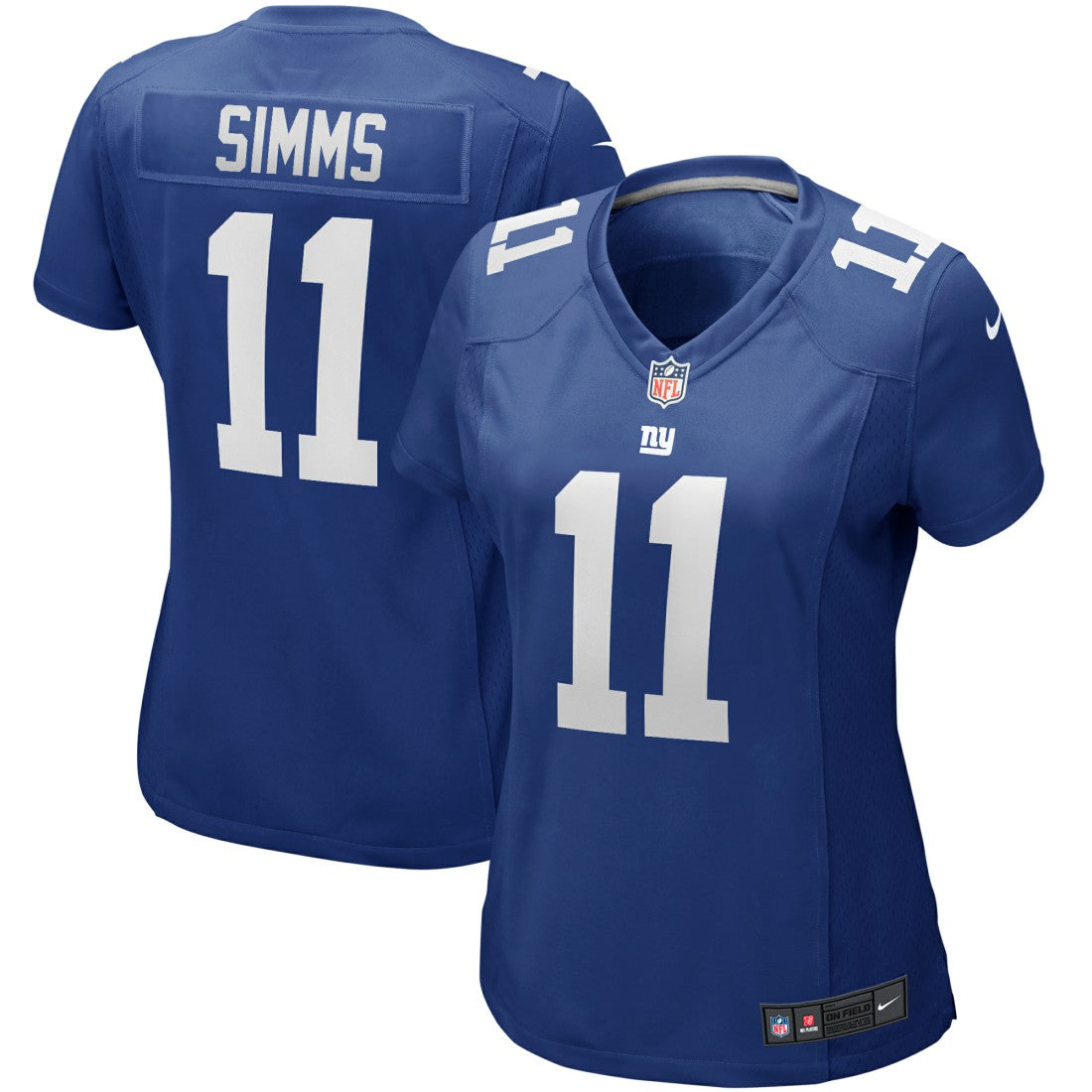 New York Giants Nike Phil Simms  Women's Game Retired Player Jersey