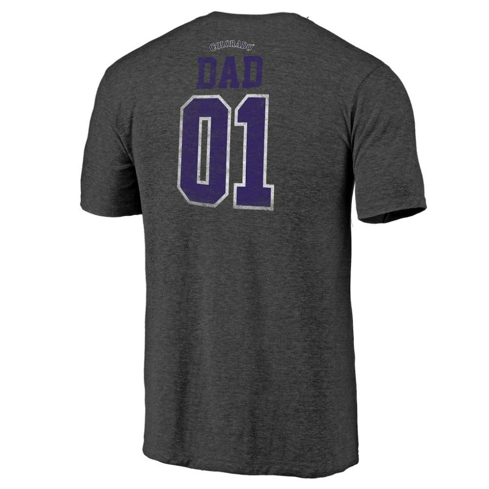 Colorado Rockies Father's Day Greatest Dad Tri-Blend T-Shirt | MLB Sale