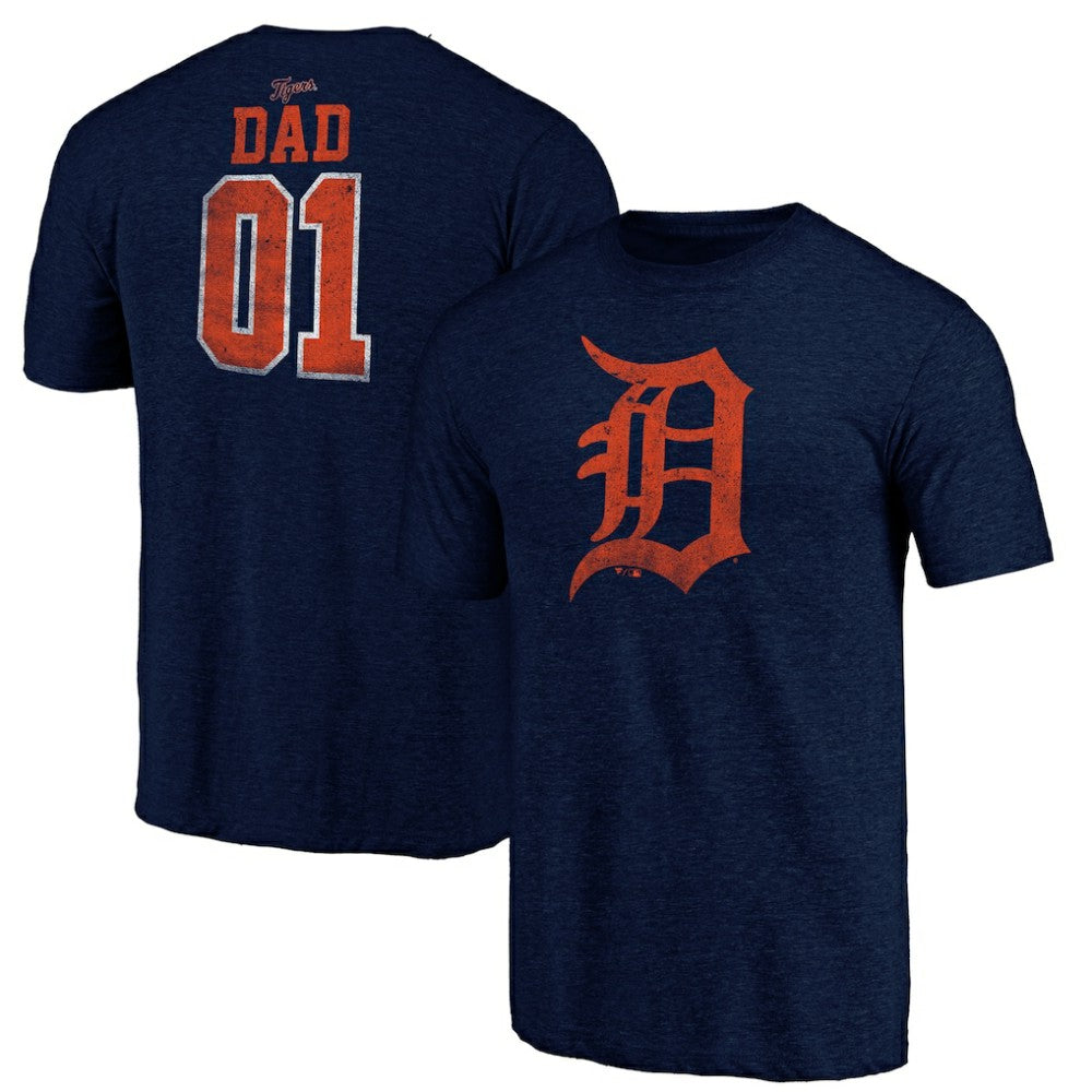 Detroit Tigers Father's Day Greatest Dad Tri-Blend T-Shirt | MLB Online