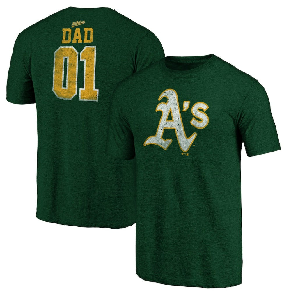 Athletics Father's Day Greatest Dad Tri-Blend T-Shirt | MLB Shop