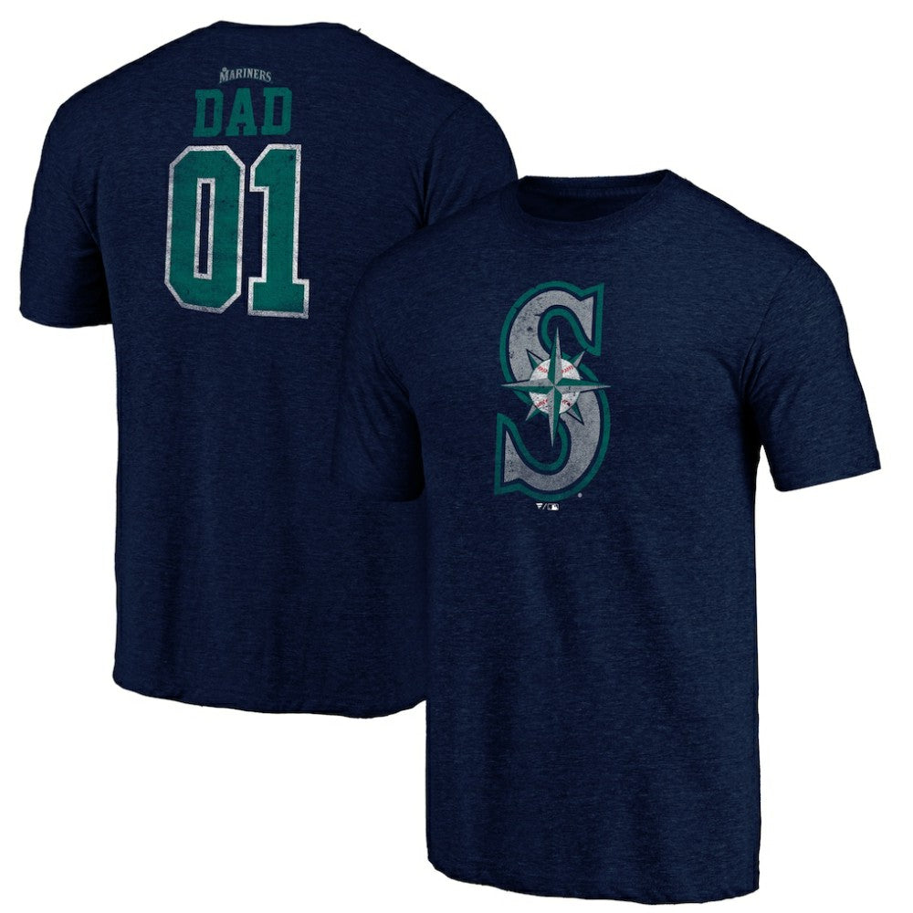 Seattle Mariners Father's Day Greatest Dad Tri-Blend T-Shirt | MLB Near me