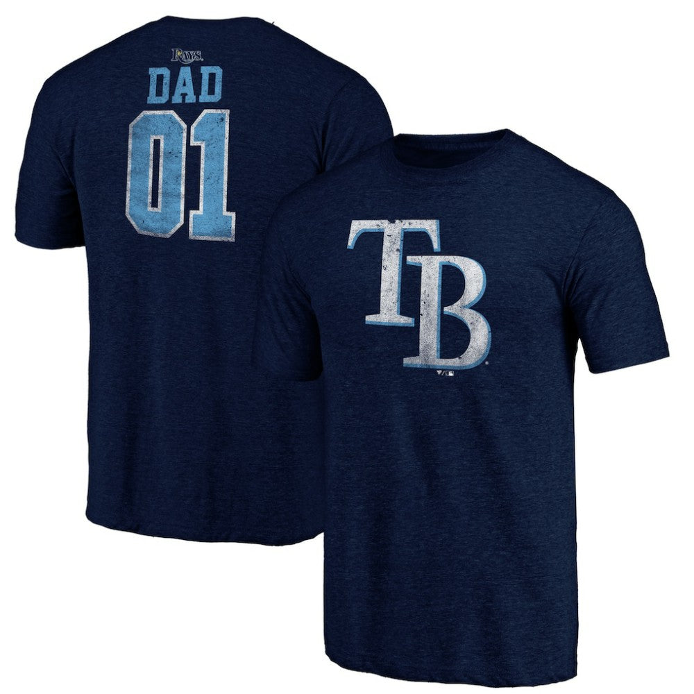 Tampa Bay Rays Father's Day Greatest Dad Tri-Blend T-Shirt | MLB Outlet