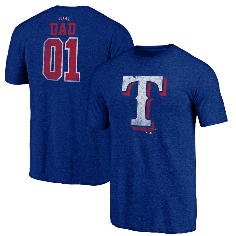 Texas Rangers Father's Day Greatest Dad Tri-Blend T-Shirt | MLB Sale