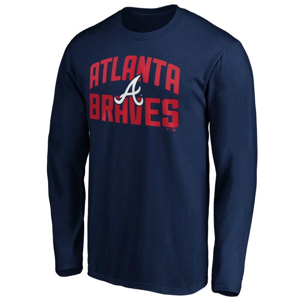 Atlanta Braves Father's Day #1 Dad Long Sleeve T-Shirt | MLB New