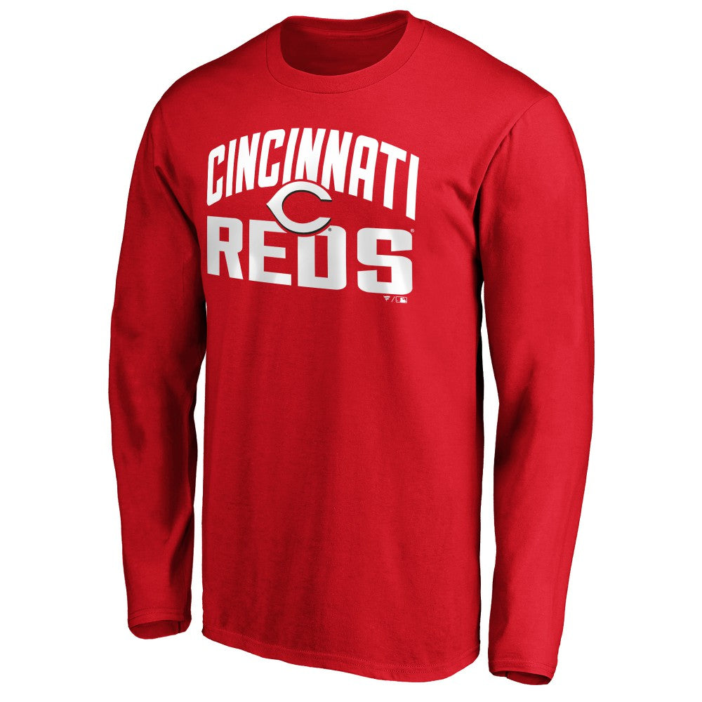 Cincinnati Reds Father's Day #1 Dad Long Sleeve T-Shirt | MLB For sale