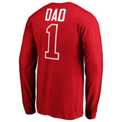 Cincinnati Reds Father's Day #1 Dad Long Sleeve T-Shirt | MLB For sale