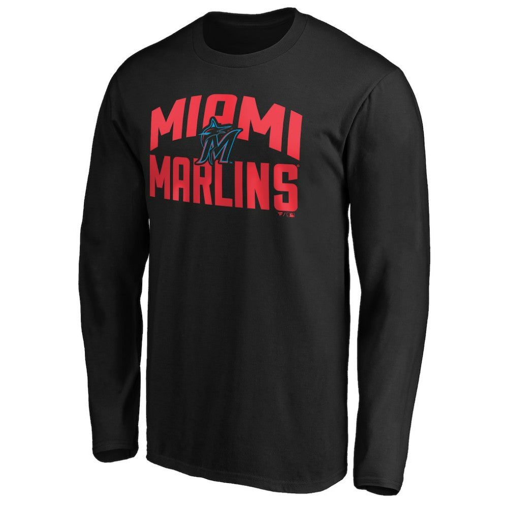 Miami Marlins Father's Day #1 Dad Long Sleeve T-Shirt | MLB US