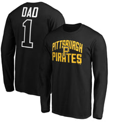 Pittsburgh Pirates Father's Day #1 Dad Long Sleeve T-Shirt | MLB Sale