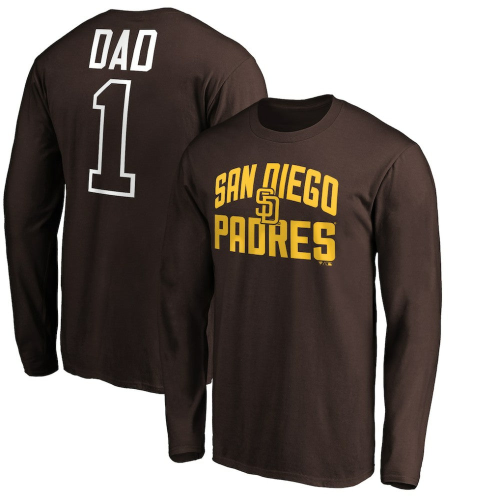 San Diego Padres Father's Day #1 Dad Long Sleeve T-Shirt | MLB Near me