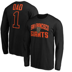 San Francisco Giants Father's Day #1 Dad Long Sleeve T-Shirt | MLB Sale