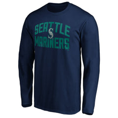 Seattle Mariners Father's Day #1 Dad Long Sleeve T-Shirt | MLB New