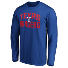 Texas Rangers Father's Day #1 Dad Long Sleeve T-Shirt | MLB Outlet