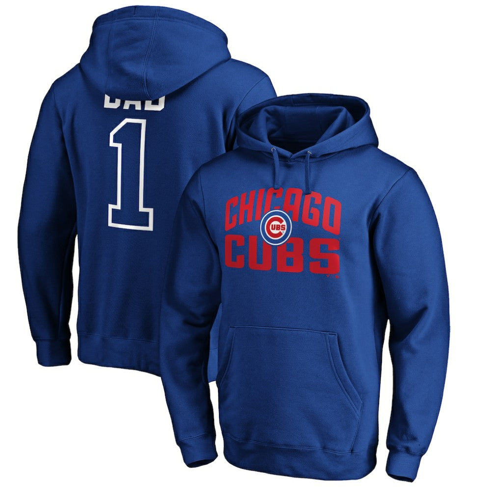 Chicago Cubs Father's Day #1 Dad Pullover Hoodie | MLB Online