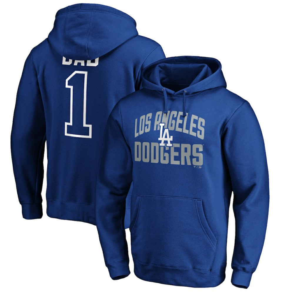 Los Angeles Dodgers Father's Day #1 Dad Pullover Hoodie | MLB Outlet