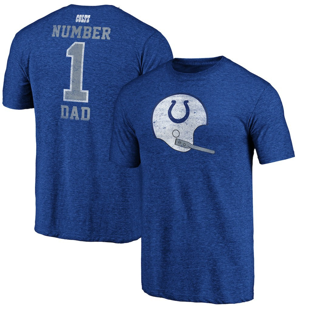 Indianapolis Colts  #1 Dad Team Logo T-Shirt