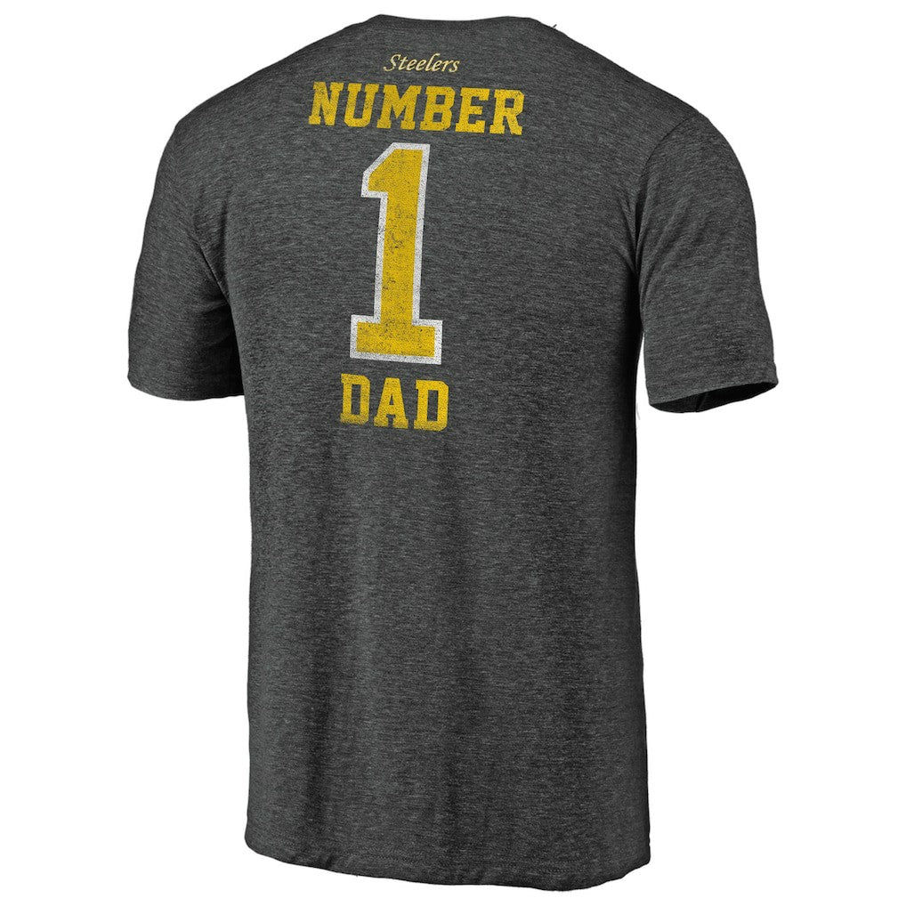 Pittsburgh Steelers  #1 Dad Team Logo T-Shirt