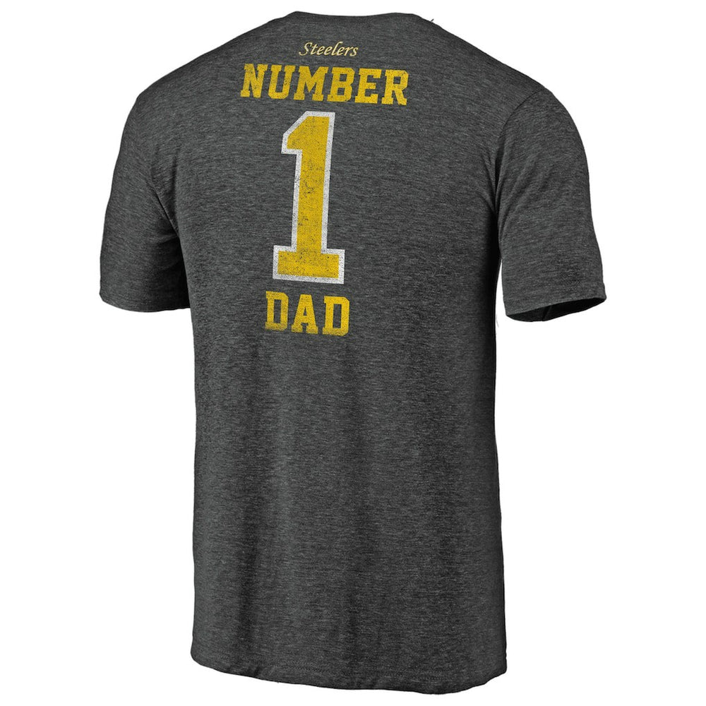 Pittsburgh Steelers  #1 Dad Team Logo T-Shirt