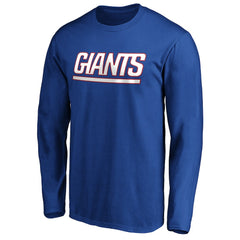 New York Giants  #1 Dad Long Sleeve Team Logo T-Shirt