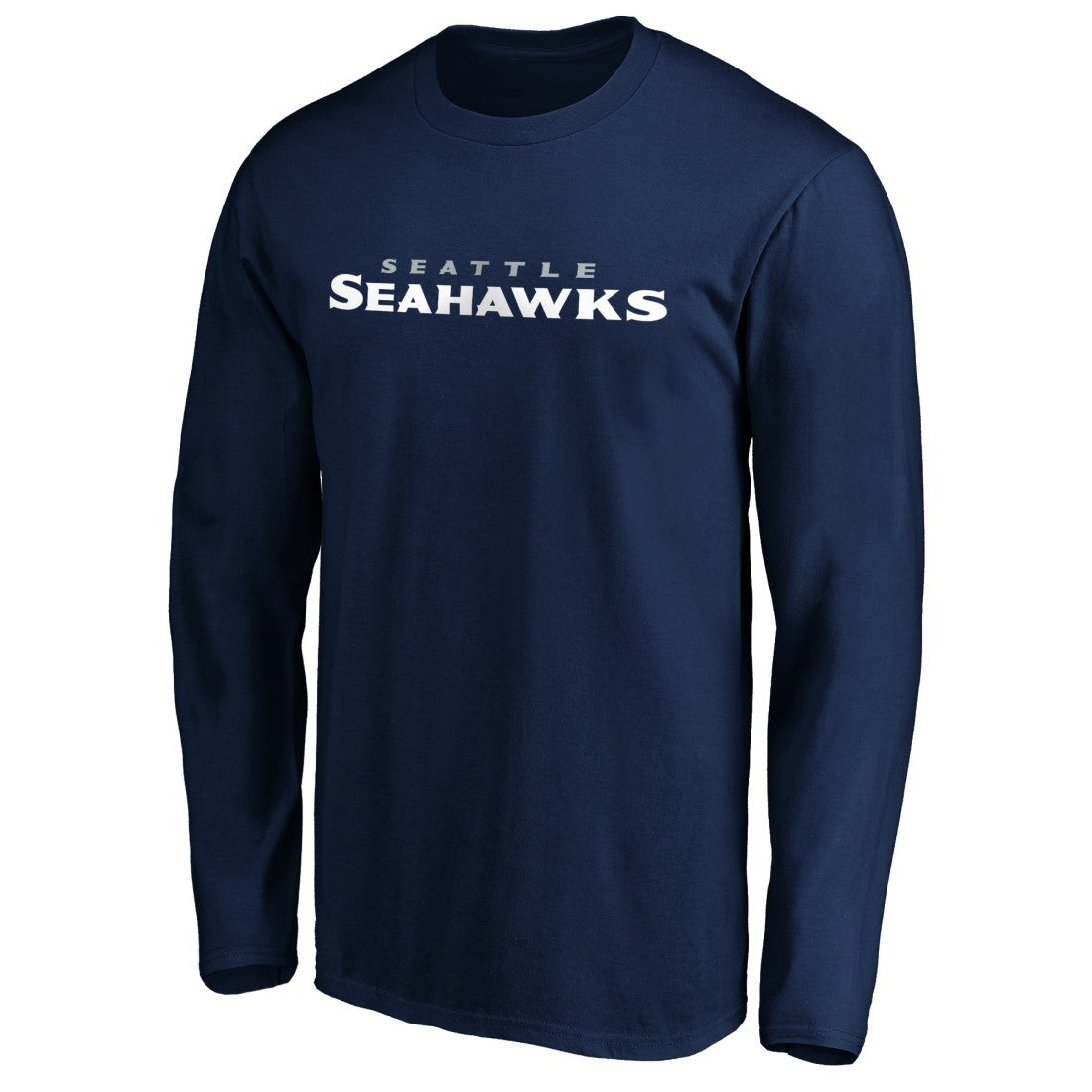 Seattle Seahawks  #1 Dad Long Sleeve Team Logo T-Shirt