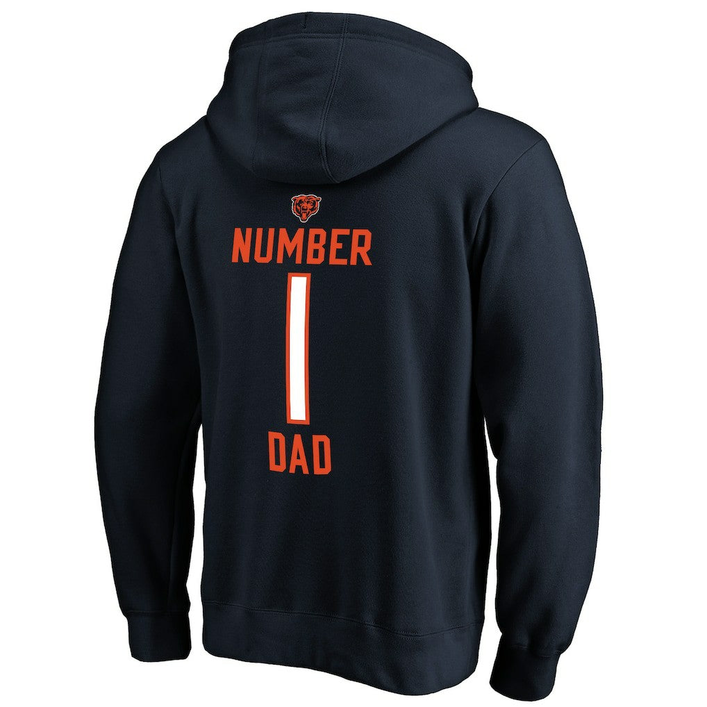 Chicago Bears  #1 Dad Pullover Hoodie