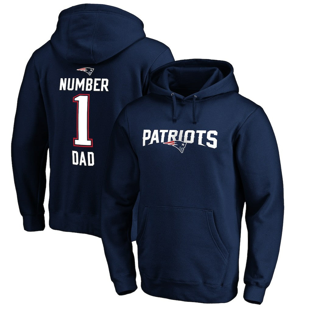 New England Patriots  #1 Dad Pullover Hoodie