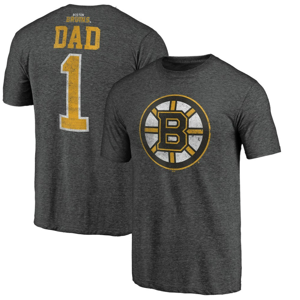 Boston Bruins Greatest Dad Tri-Blend T-Shirt For Sale