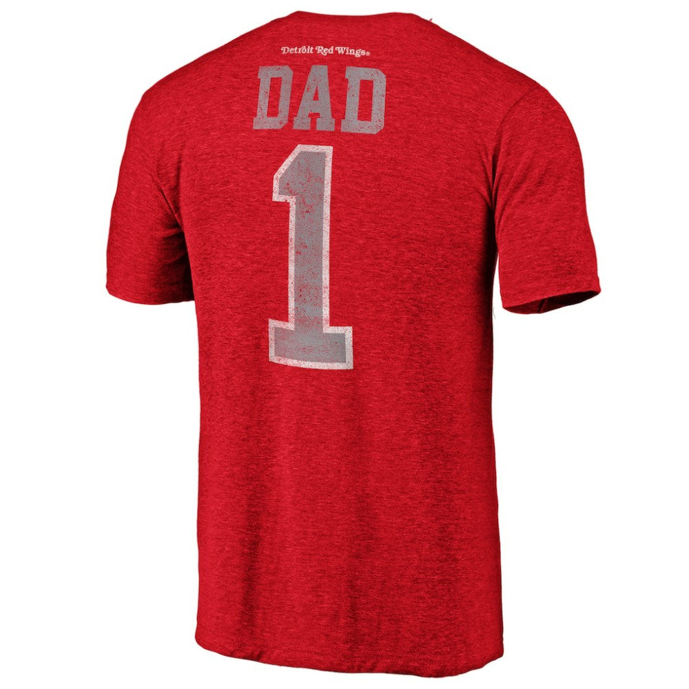 Detroit Red Wings Greatest Dad Tri-Blend T-Shirt For Sale