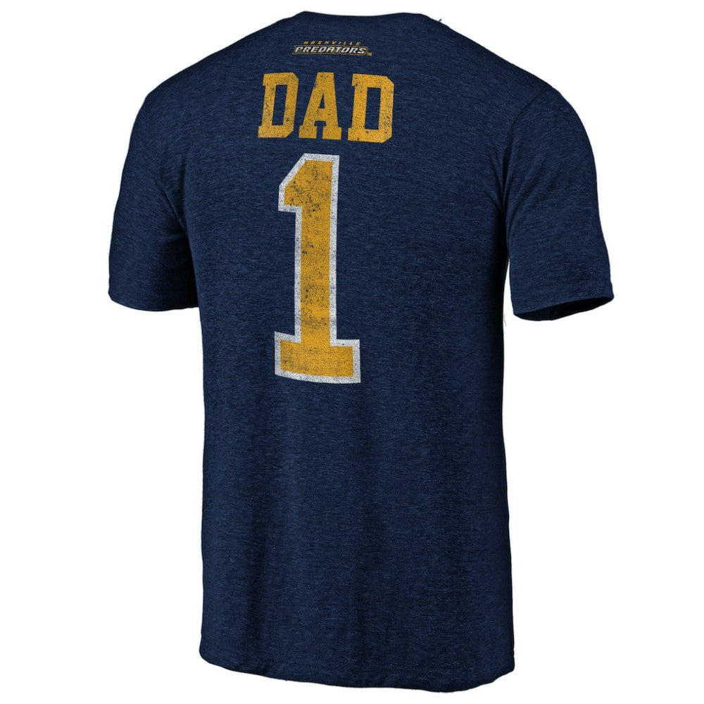Nashville Predators Greatest Dad Tri-Blend T-Shirt Discount