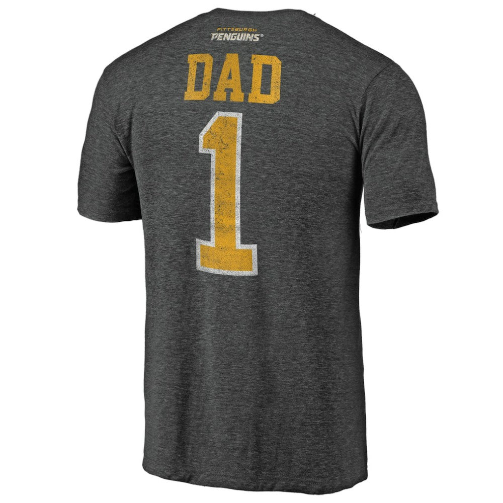 Pittsburgh Penguins Greatest Dad Tri-Blend T-Shirt For Sale