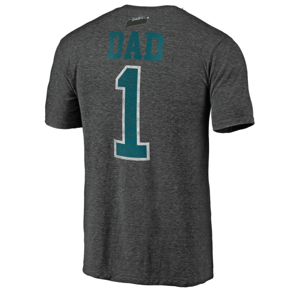 San Jose Sharks Greatest Dad Tri-Blend T-Shirt For Sale