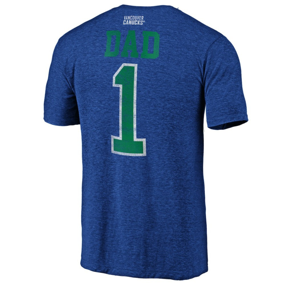Vancouver Canucks Greatest Dad Tri-Blend T-Shirt For Sale