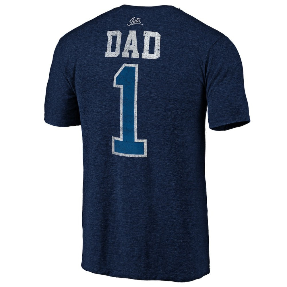 Winnipeg Jets Greatest Dad Tri-Blend T-Shirt Sale