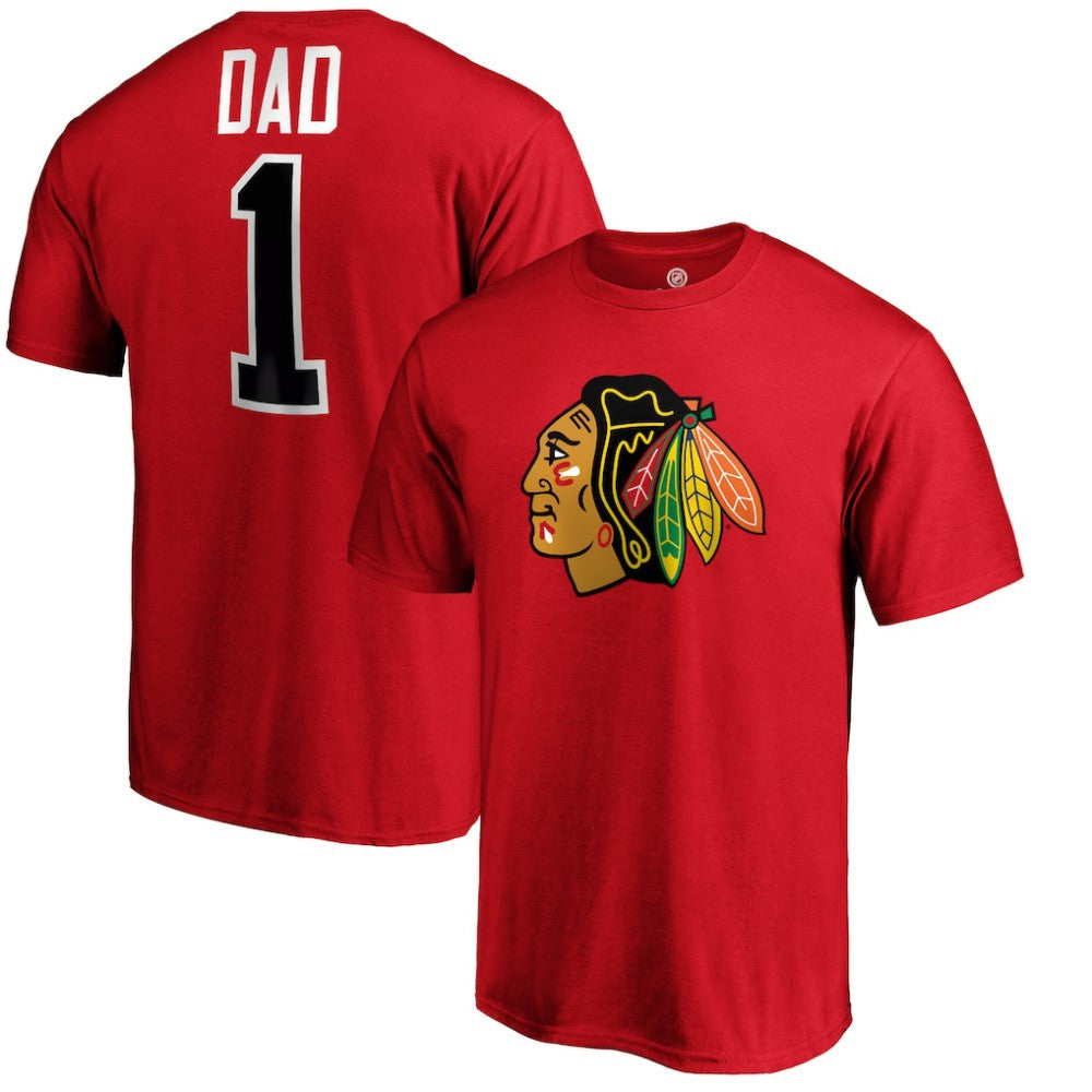 Chicago Blackhawks #1 Dad T-Shirt Online