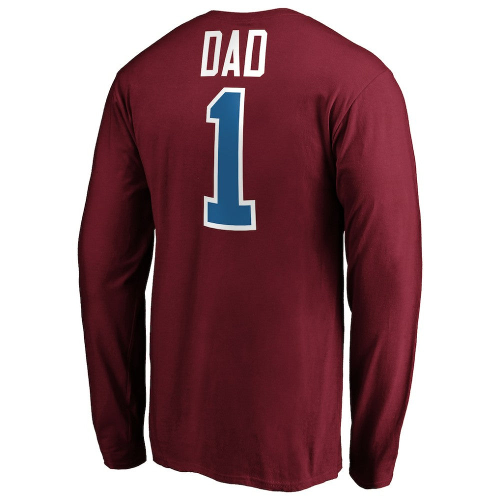 Colorado Avalanche #1 Dad Long Sleeve T-Shirt Outlet