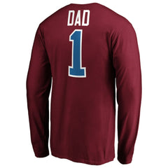 Colorado Avalanche #1 Dad Long Sleeve T-Shirt Outlet